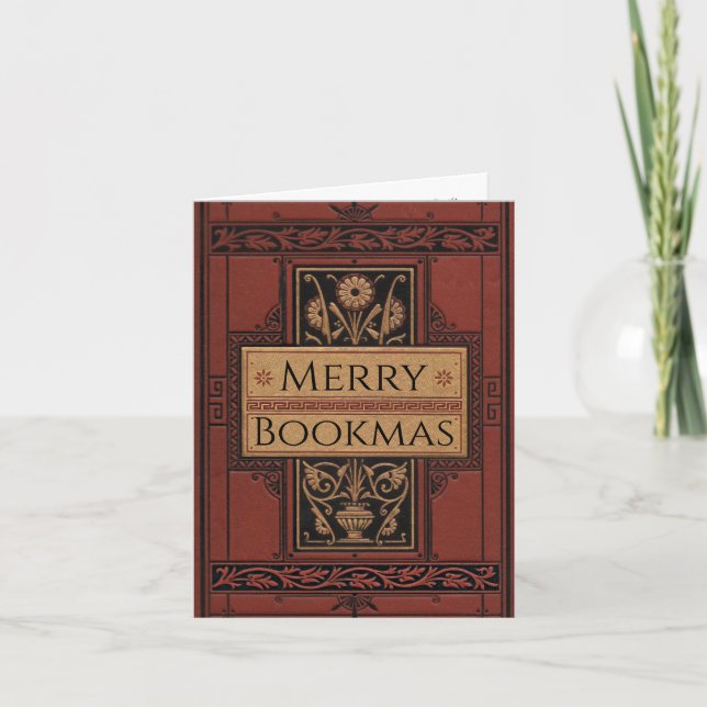 Merry Bookmas Helgkort (Framsida)