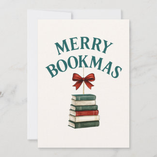 Merry Bookmas  Julkort
