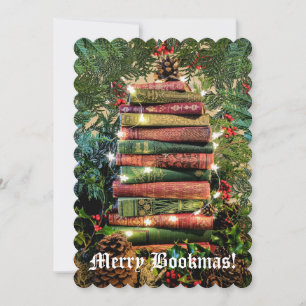 Merry Bookmas Julkort