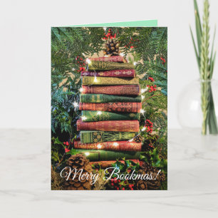 Merry Bookmas julkort Tack Kort