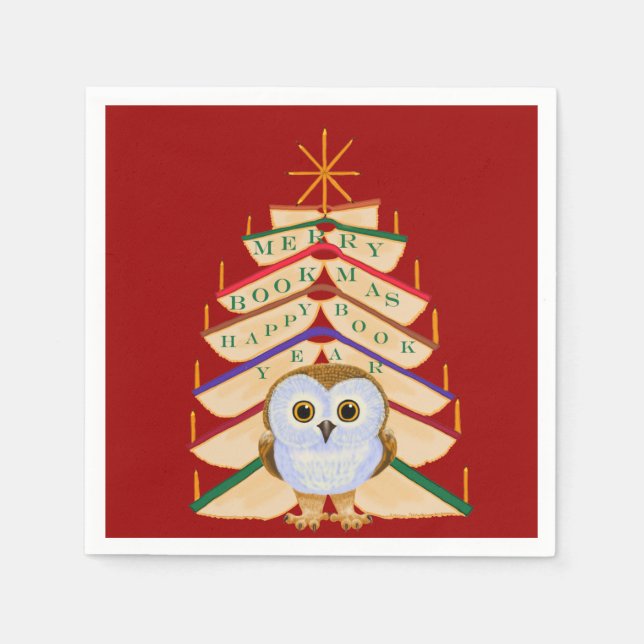 Merry Bookmas Pappersservett (Framsidan)