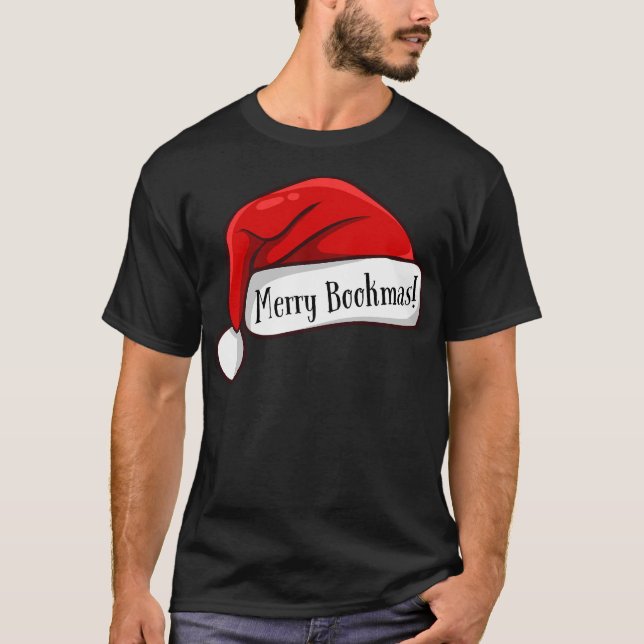 Merry Bookmas T Shirt (Framsida)