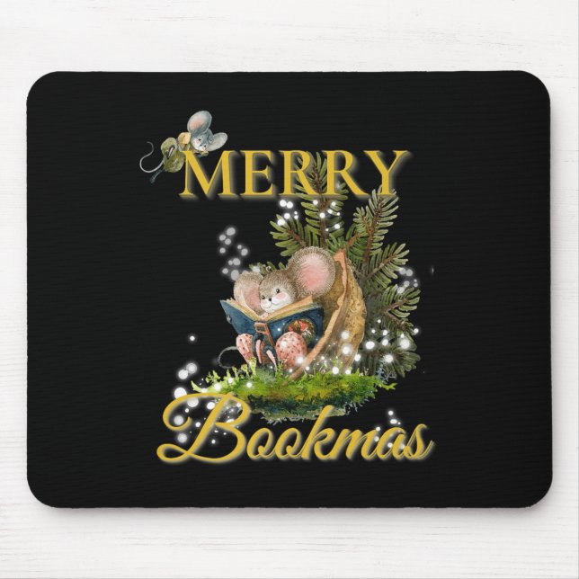 Merry Bookmas' Victorian Christmas Mice Bibliophil Musmatta (Framsidan)