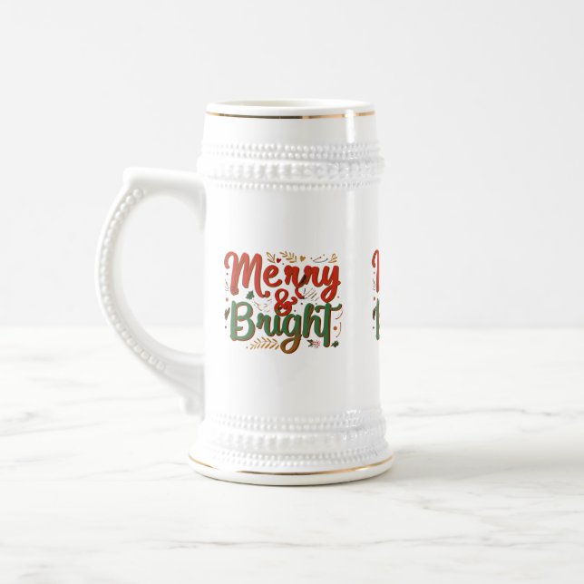 Merry & Bright 22 oz Stein Sejdel (Vänster)