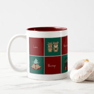 Merry & Bright Christmas Coffee Mug Två-Tonad Mugg