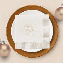 Merry & Bright Christmas Paper Napkins Pappersservett