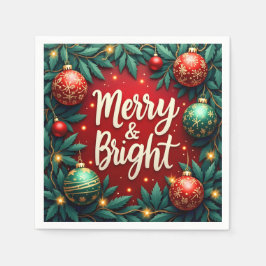 Merry & Bright Christmas  Pappersservett