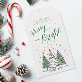 Merry & Bright Christmas Pop By Presentetikett