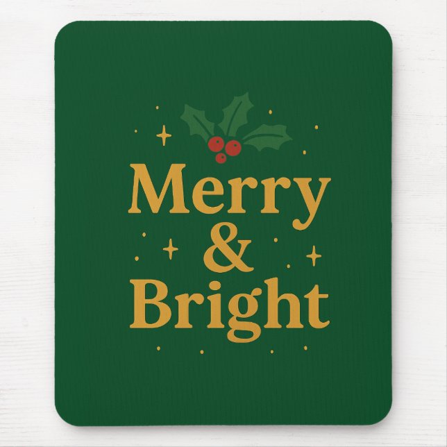 Merry & Bright Christmas Quote Musmatta (Framsidan)