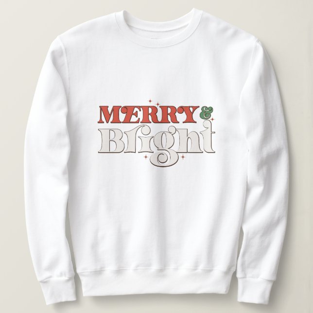 Merry & bright christmas t shirt (Design framsida)