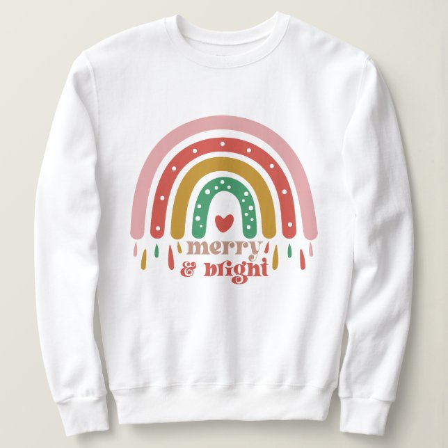 Merry bright christmas t shirt (Design framsida)