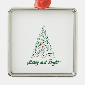 Merry & Bright Christmas Tree Ornament