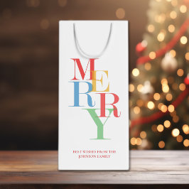 MERRY Bright Colorful Typography Festive