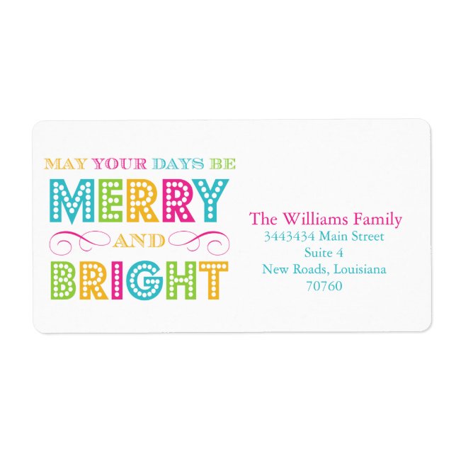 Merry & Bright (dagens bästa pris) Fraktsedel (Framsidan)