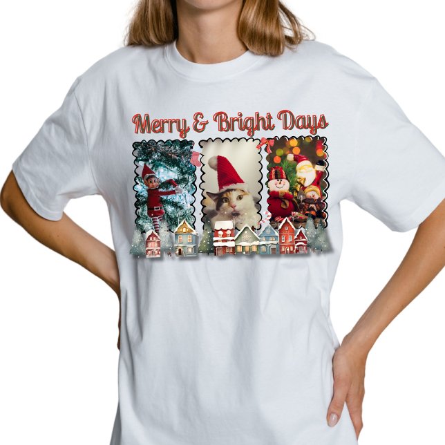 Merry & Bright Days Christmas Memory  T Shirt (Skapare uppladdad)