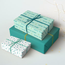 Merry + Bright Gift Wrap Presentpapper