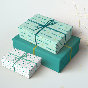 Merry + Bright Gift Wrap Presentpapper