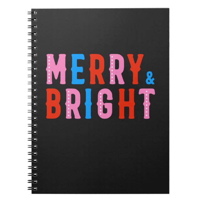 Merry & Bright, God jul Anteckningsbok (Framsidan)