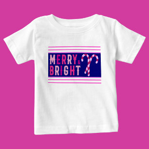 Merry & Bright, God jul T Shirt