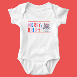 Merry & Bright, God jul T Shirt