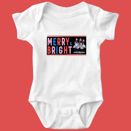 Merry & Bright, God jul T Shirt
