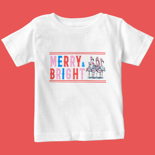 Merry & Bright, God jul T Shirt