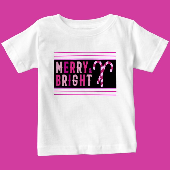 Merry & Bright, God jul T Shirt (Skapare uppladdad)