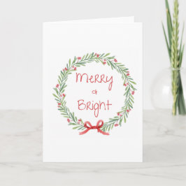 Merry & Bright Holiday Pillow Kort