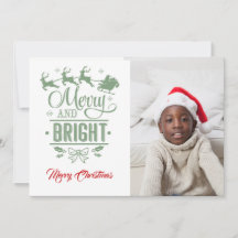 Merry & Bright /jul Citat/2-sidig/vit