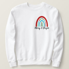Merry & Bright jul Play Rainbow Sweatshirt