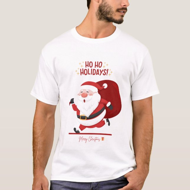 Merry & Bright - juldagen T-Shirt (Framsida)