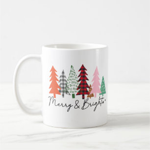 Merry & Bright Julgranar Kaffemugg