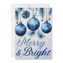 "Merry & Bright"-julkort