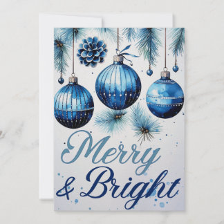 "Merry & Bright"-julkort Julkort