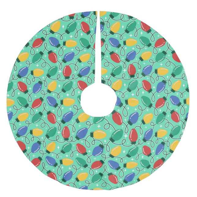 Merry & Bright Lights Julgransmatta Borstad Polyester (Framsidan)