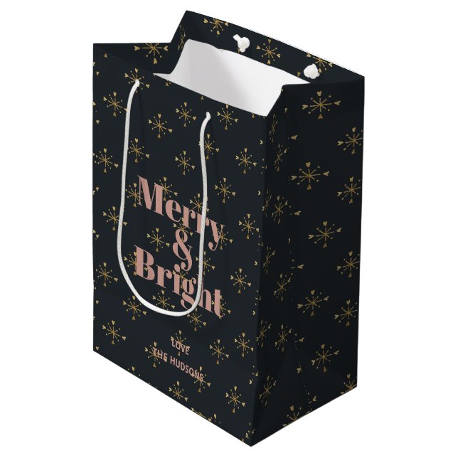Merry & Bright Modern Charcol Black (Framsidan Vinklad)