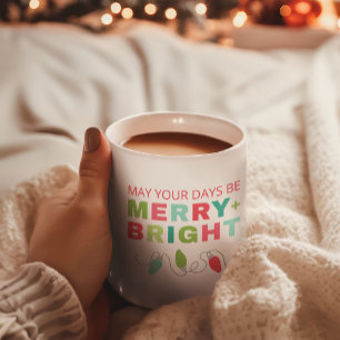 Merry + Bright Modern jul Mugg