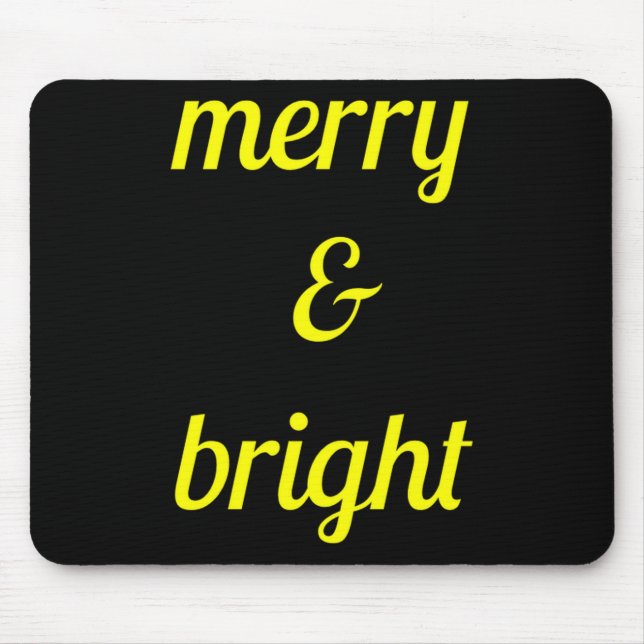 Merry Bright Navy Blue Yellow Gift  Musmatta (Framsidan)