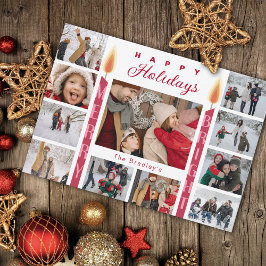Merry Bright Photo Collage Julkort