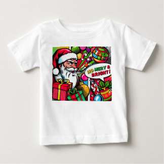 Merry & Bright Pop Art - Fet jul T-Shirt
