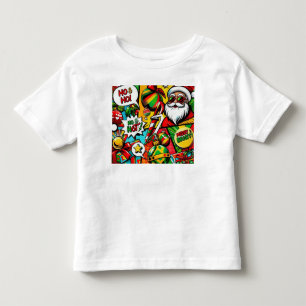 Merry & Bright Pop Art - Fet jul T-Shirt