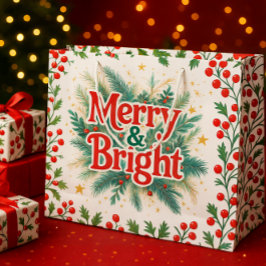 Merry & Bright Red White-jul