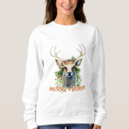 Merry & Bright Reindeer T Shirt