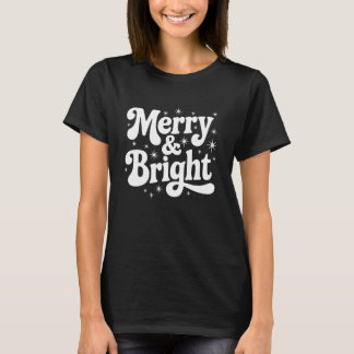 Merry & Bright Retro Christmas Groovy Holiday Quot T Shirt