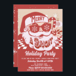 Merry Bright Retro jultomten Party Inbjudningar<br><div class="desc">Den här jultomten är en roligt- och lycklig-design som kommer att tillföra lite färg till din Party. Har en fin och Groovy Santa Design-design som säger Merry och Bright! Cute-julparsinbjudningar för födelsedags-,  Helgdag- eller företagshändelser.</div>