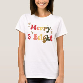 Merry & Bright Retro T Shirt