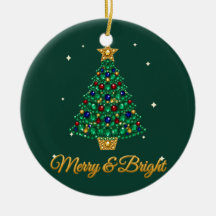 Merry & Bright Rhinestone Julgransprydnad
