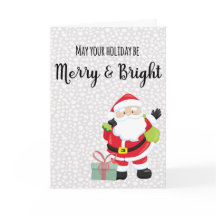 Merry & Bright Santa Personlig