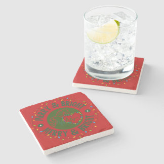 Merry & Bright Stone Coaster Stenunderlägg