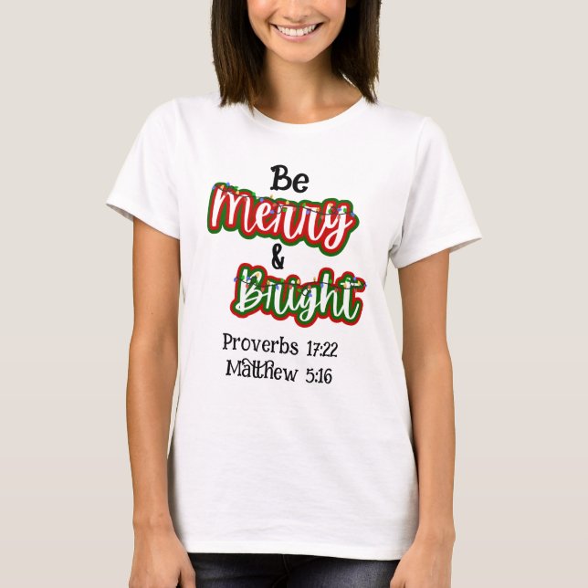 Merry & Bright T-Shirt (Framsida)